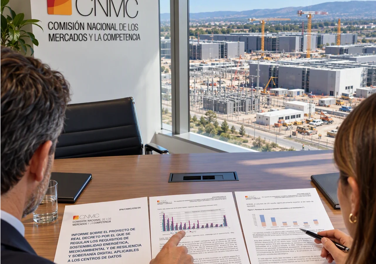 La CNMC respalda una regulación para los centros de datos, pero reclama cambios en el futuro Real Decreto